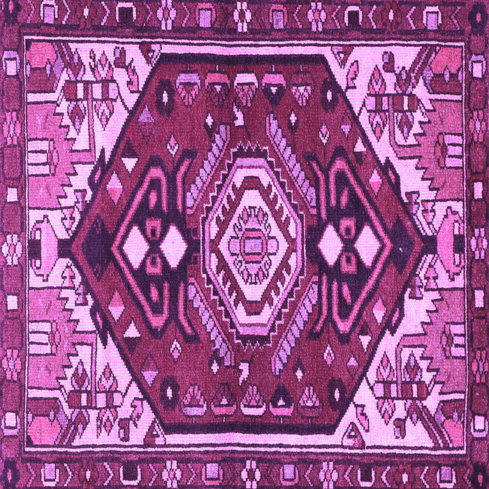 Square Persian Purple Traditional Rug, tr402pur