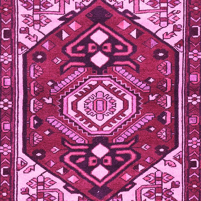Machine Washable Persian Pink Traditional Rug, wshtr402pnk