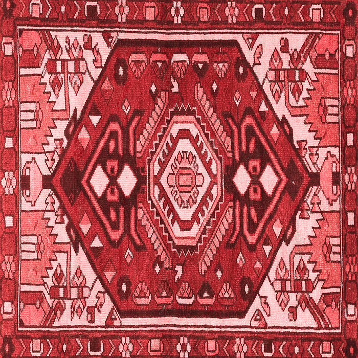 Machine Washable Persian Red Traditional Rug, wshtr402red