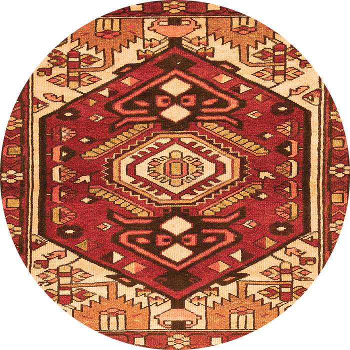 Machine Washable Persian Orange Traditional Area Rugs, wshtr402org
