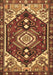 Machine Washable Persian Brown Traditional Rug, wshtr402brn