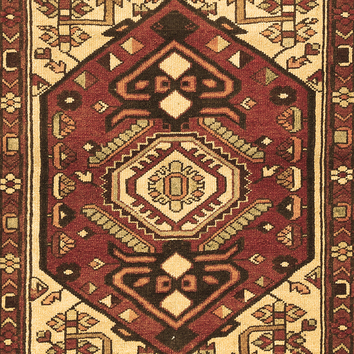 Machine Washable Persian Brown Traditional Rug, wshtr402brn