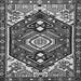 Serging Thickness of Persian Gray Traditional Rug, tr402gry