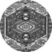 Square Persian Gray Traditional Rug, tr402gry