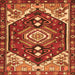 Serging Thickness of Persian Orange Traditional Rug, tr402org