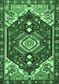 Persian Emerald Green Traditional Rug, tr402emgrn