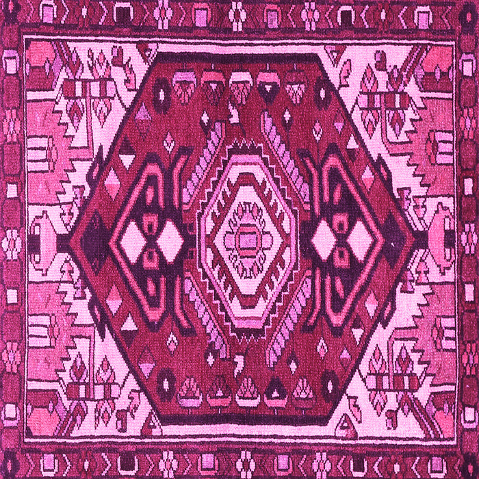 Square Persian Pink Traditional Rug, tr402pnk