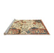 Sideview of Machine Washable Traditional Sienna Brown Rug, wshtr4030