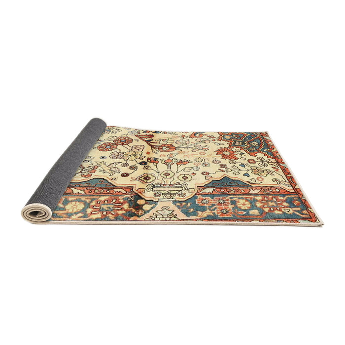 Sideview of Traditional Sienna Brown Persian Rug, tr4030