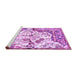 Sideview of Machine Washable Persian Purple Traditional Area Rugs, wshtr4030pur