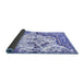 Sideview of Persian Blue Traditional Rug, tr4030blu