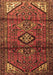 Machine Washable Persian Brown Traditional Rug, wshtr4031brn