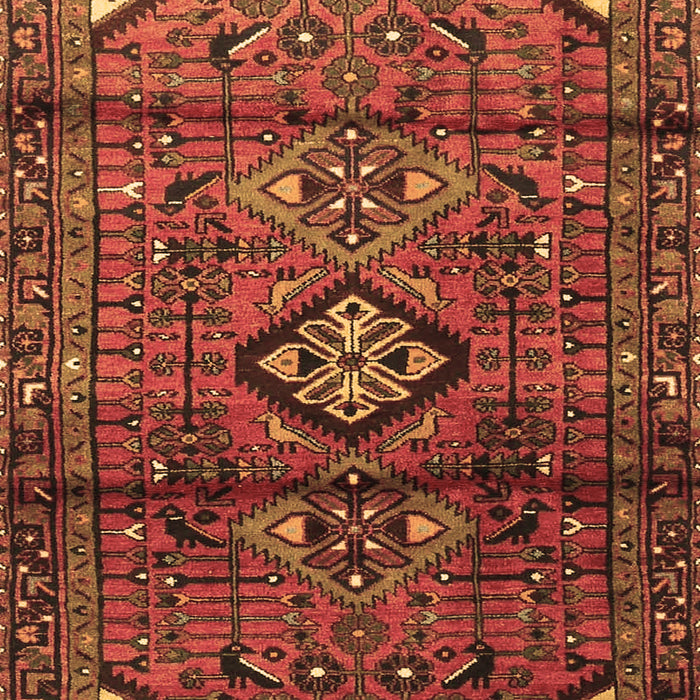 Machine Washable Persian Brown Traditional Rug, wshtr4031brn