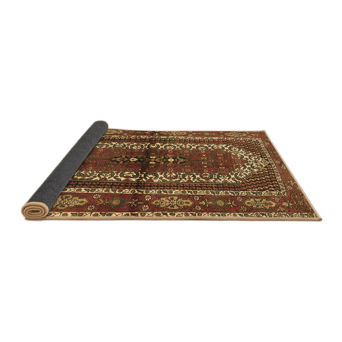 Sideview of Persian Brown Traditional Rug, tr4032brn