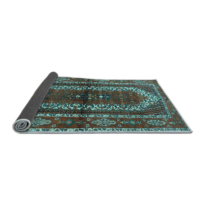 Sideview of Persian Light Blue Traditional Rug, tr4032lblu