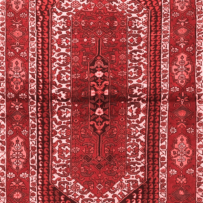 Machine Washable Persian Red Traditional Rug, wshtr4032red