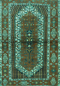 Persian Turquoise Traditional Rug, tr4032turq