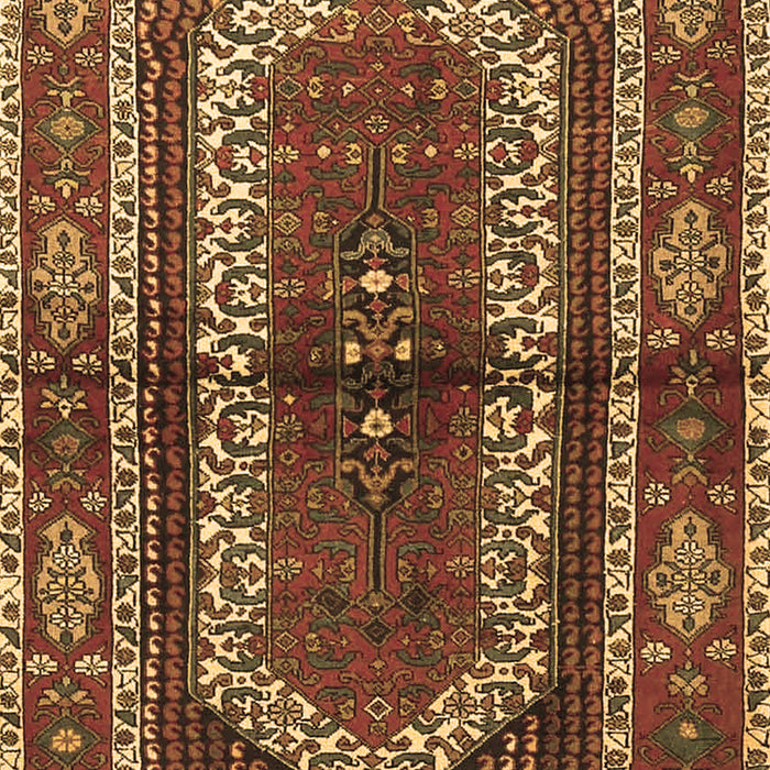 Machine Washable Persian Brown Traditional Rug, wshtr4032brn