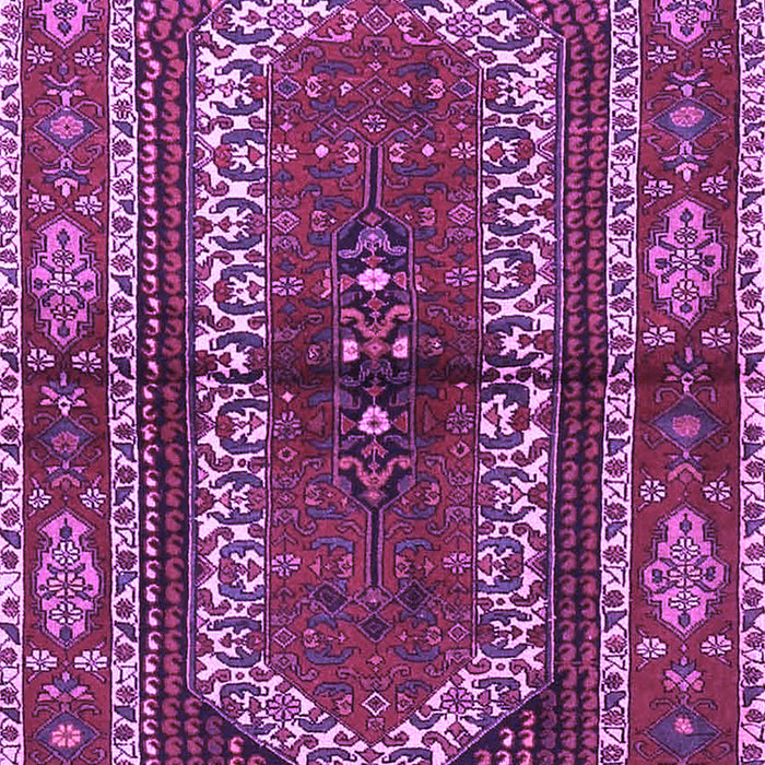Machine Washable Persian Purple Traditional Area Rugs, wshtr4032pur