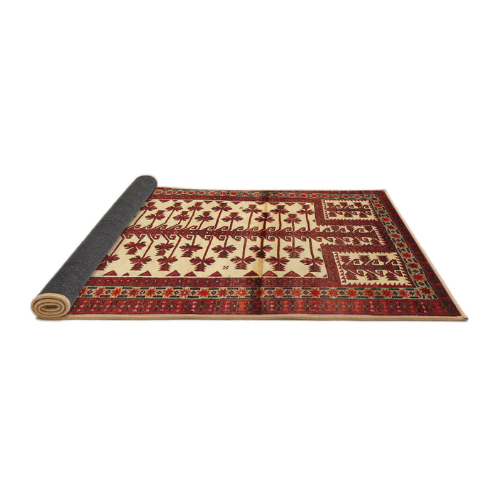 Sideview of Traditional Sand Brown Persian Rug, tr4033