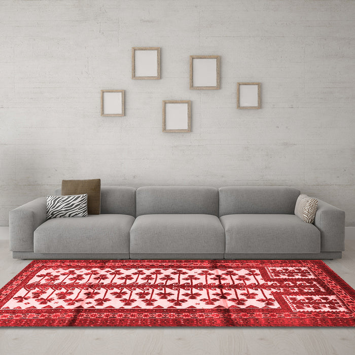 Traditional Red Washable Rugs