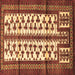 Square Machine Washable Persian Brown Traditional Rug, wshtr4033brn