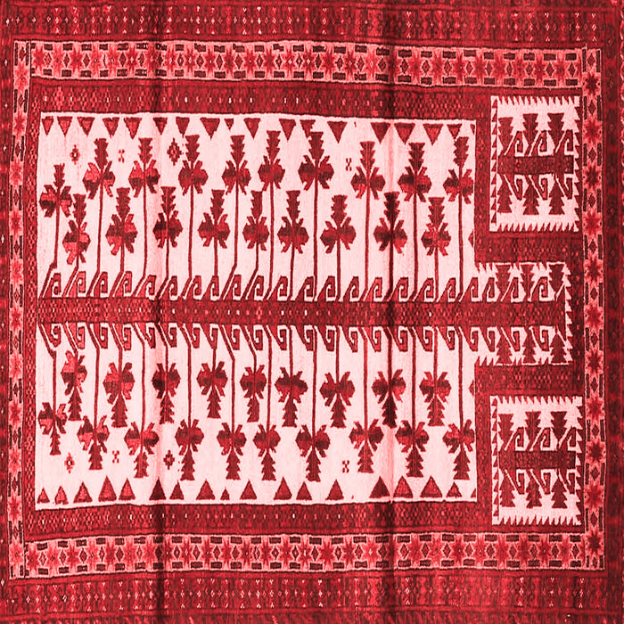 Machine Washable Persian Red Traditional Rug, wshtr4033red