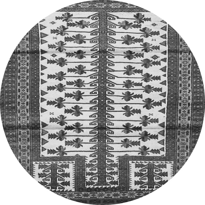 Machine Washable Persian Gray Traditional Rug, wshtr4033gry