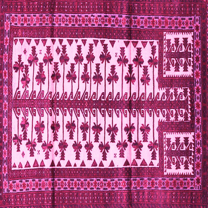 Square Persian Pink Traditional Rug, tr4033pnk