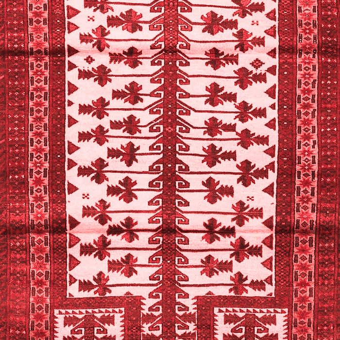 Machine Washable Persian Red Traditional Rug, wshtr4033red