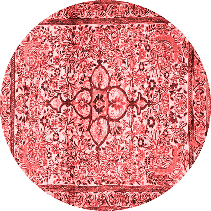 Machine Washable Persian Red Traditional Rug, wshtr4034red