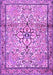 Machine Washable Persian Purple Traditional Area Rugs, wshtr4034pur