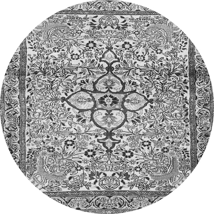 Machine Washable Persian Gray Traditional Rug, wshtr4034gry