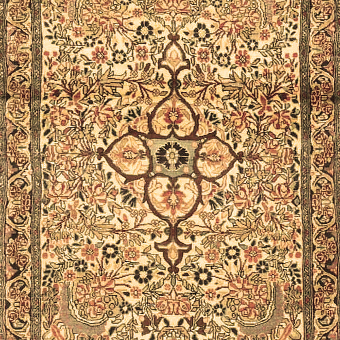 Machine Washable Persian Brown Traditional Rug, wshtr4034brn