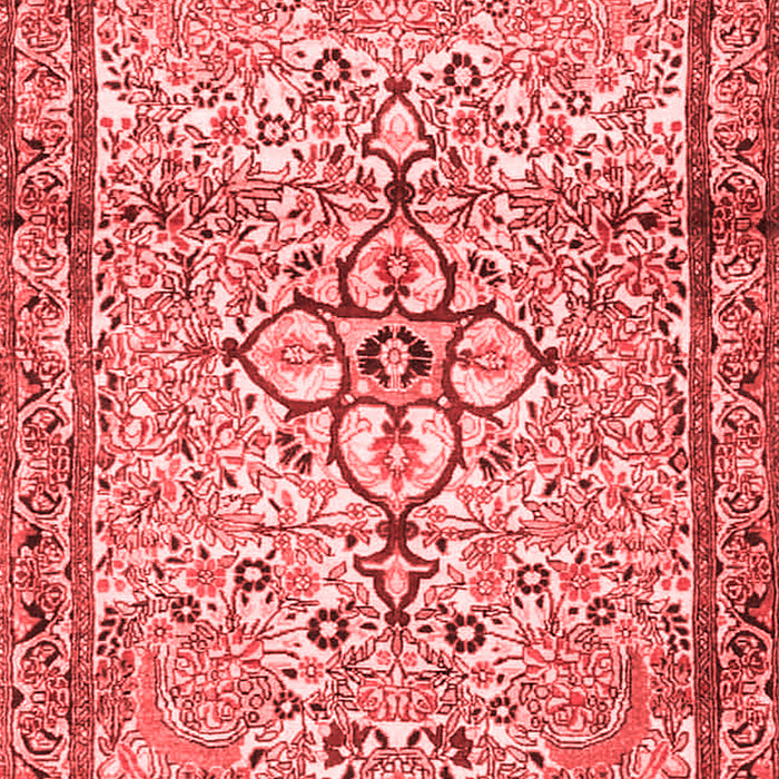 Machine Washable Persian Red Traditional Rug, wshtr4034red