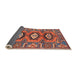 Sideview of Traditional Orange Salmon Pink Persian Rug, tr4035