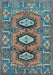 Persian Light Blue Traditional Rug, tr4035lblu