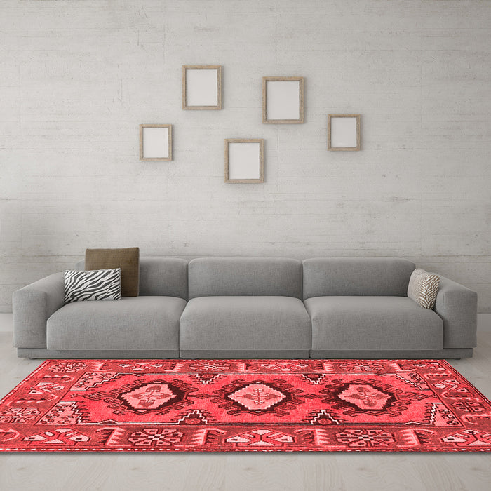 Traditional Red Washable Rugs