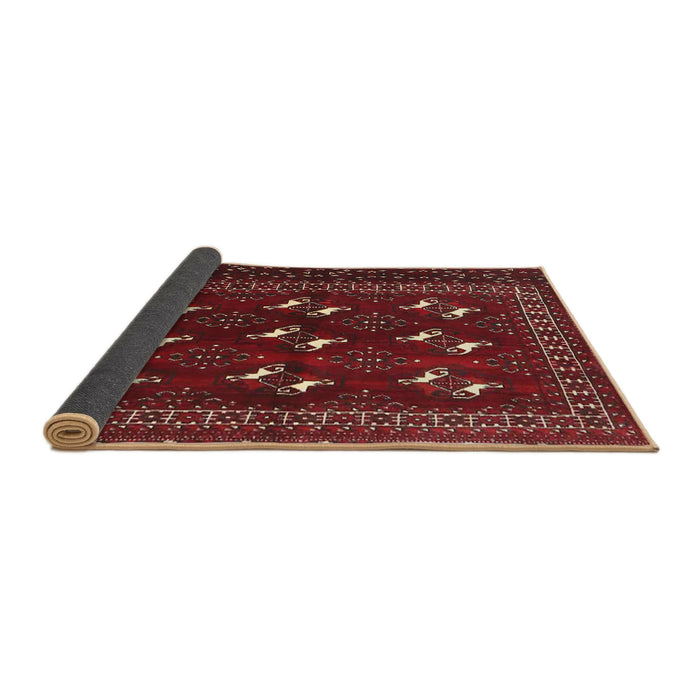 Sideview of Traditional Chestnut Brown Persian Rug, tr4036