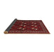 Sideview of Traditional Chestnut Brown Persian Rug, tr4036