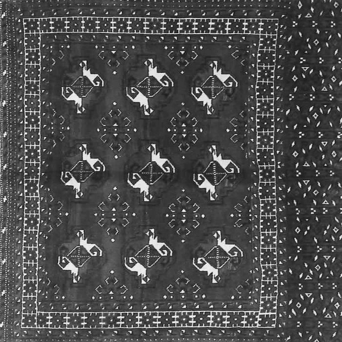 Round Machine Washable Persian Gray Traditional Rug, wshtr4036gry