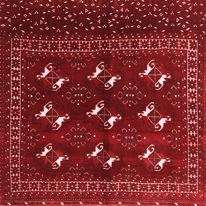 Machine Washable Persian Red Traditional Rug, wshtr4036red