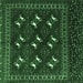Square Persian Emerald Green Traditional Rug, tr4036emgrn