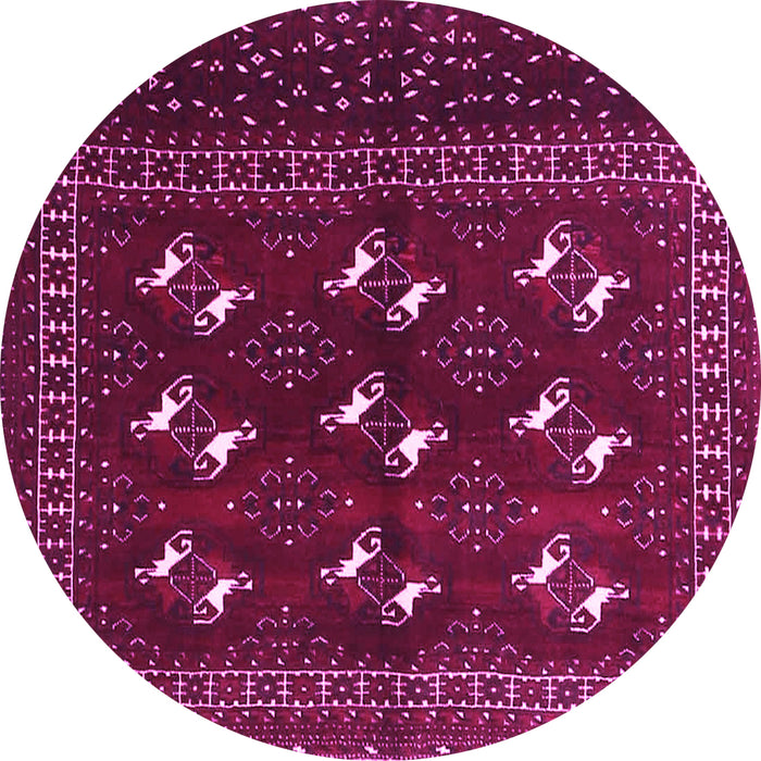 Round Persian Pink Traditional Rug, tr4036pnk