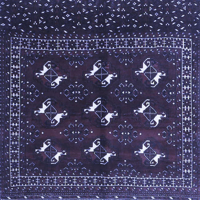 Square Persian Blue Traditional Rug, tr4036blu