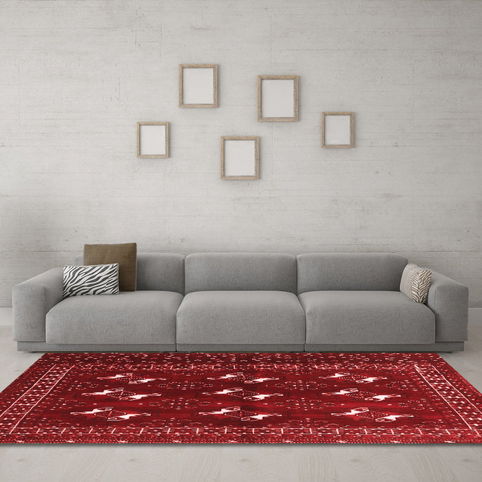 Traditional Red Washable Rugs