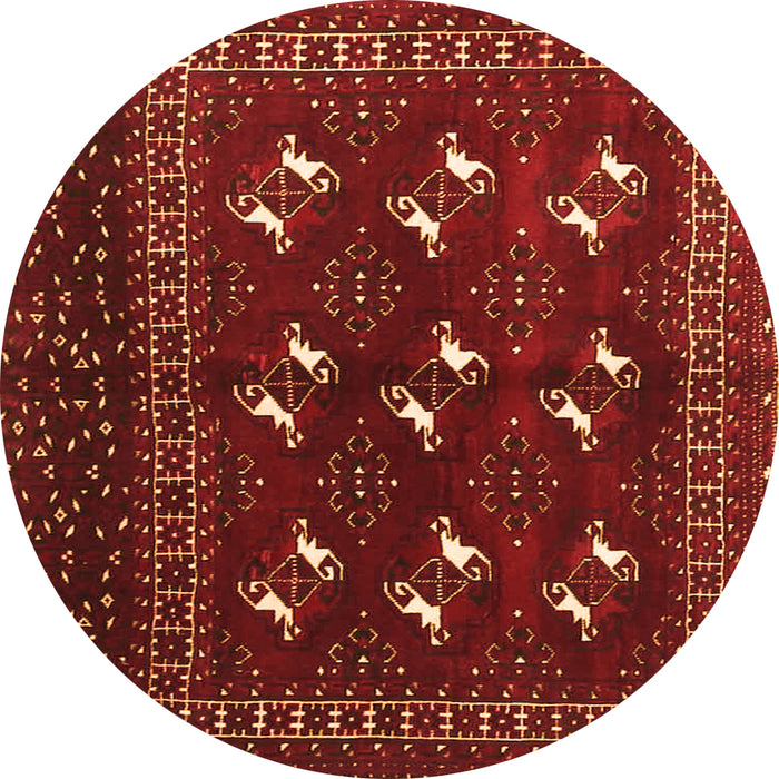 Square Persian Orange Traditional Rug, tr4036org