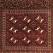 Square Machine Washable Persian Brown Traditional Rug, wshtr4036brn