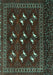 Machine Washable Persian Turquoise Traditional Area Rugs, wshtr4036turq