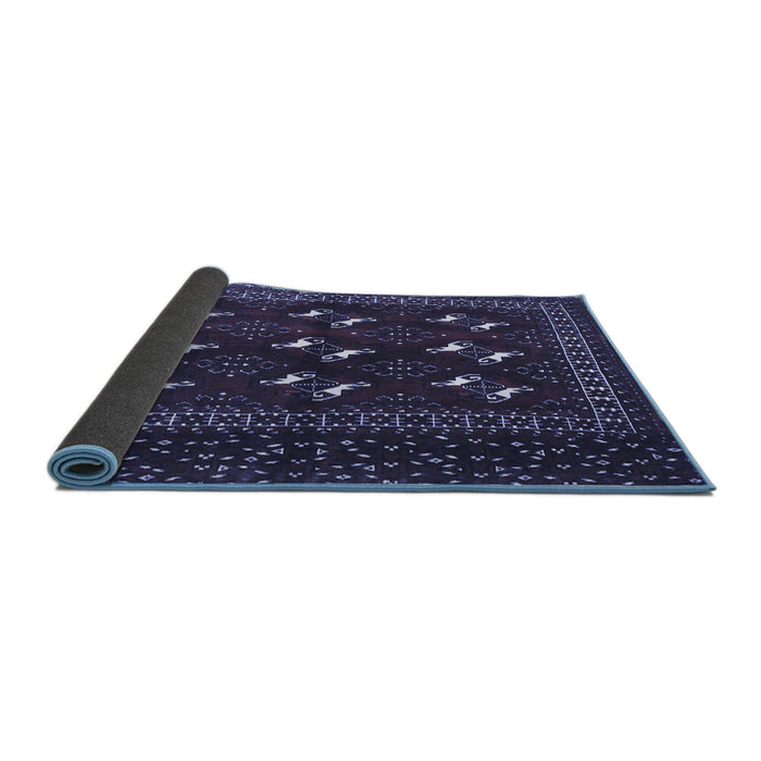 Sideview of Persian Blue Traditional Rug, tr4036blu
